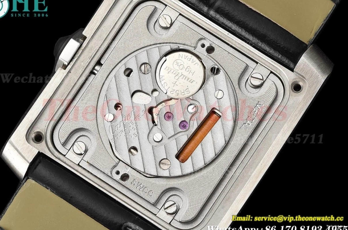 LE Black Tank Quartz Dial 27mm 8848F Française Silver SS 0317